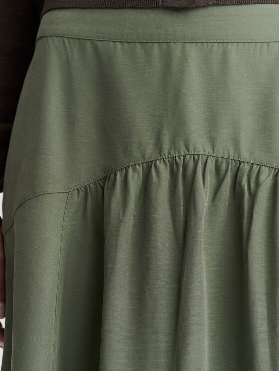 TATUUM TATUUM Spódnica midi SARITA Zielony Flare Fit