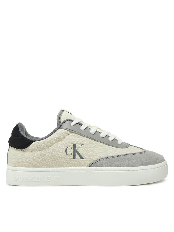 Calvin Klein Jeans Snīkeri Classic Cupsole Low Mix Mg YM0YM01169 Écru