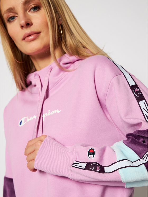 Champion Sweatshirt Hoodie 113338 Rosa Custom Fit Modivo