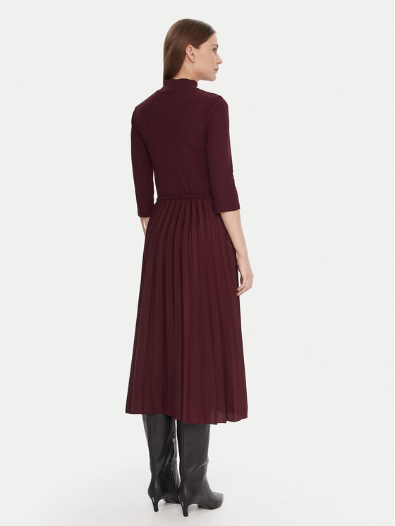 Tommy Hilfiger Tommy Hilfiger Ikdienas kleita WW0WW46138 Bordo Slim Fit