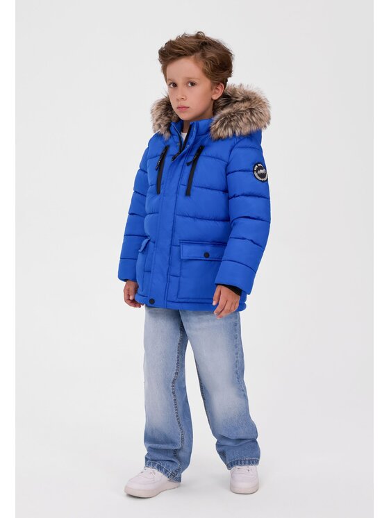 minoti minoti Kurtka zimowa 33COAT507 Niebieski Regular Fit