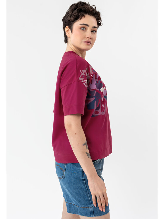 Volcano Volcano T-Shirt T-NEKO Różowy Regular Fit