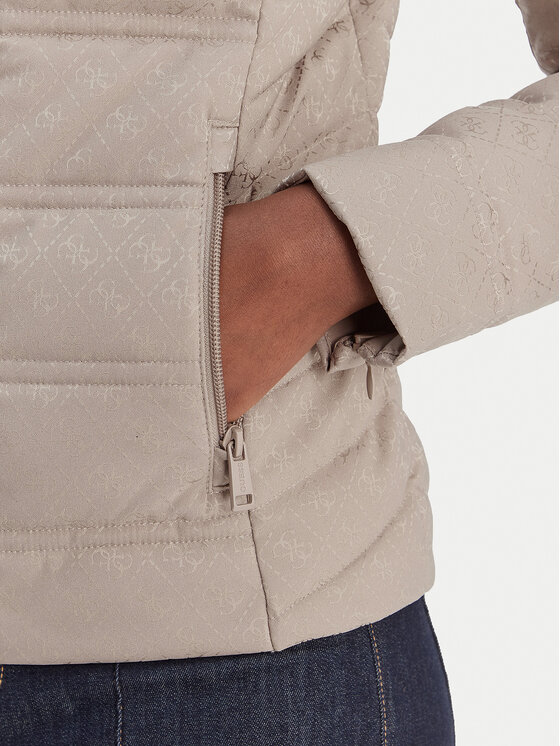 Guess Guess Μπουφάν μεταβατικό 180536 Μπεζ Classic Fit