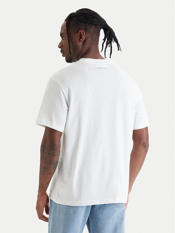 Calvin Klein Jeans Calvin Klein Jeans T-Shirt 20s Easy LV04RF294G Biały Regular Fit