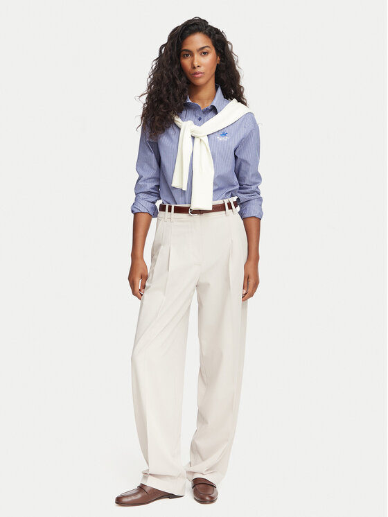 Beverly Hills Polo Club Beverly Hills Polo Club Koszula P-SS26W-SH15830 Niebieski Regular Fit