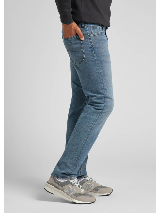 Lee Lee Jeansy DAREN ZIP FLY Niebieski Straight Fit