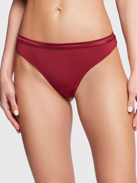 Tommy Hilfiger Tommy Hilfiger Stringi UW0UW03259 Bordowy