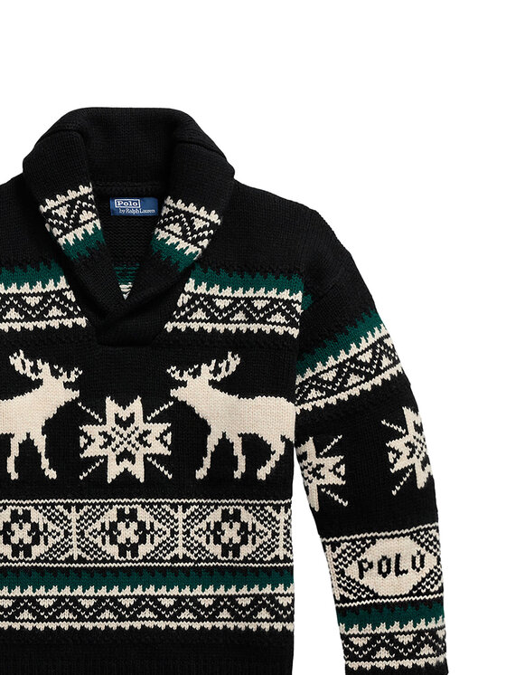 Polo Ralph Lauren Polo Ralph Lauren Džemper 710982255001 Crna Regular Fit