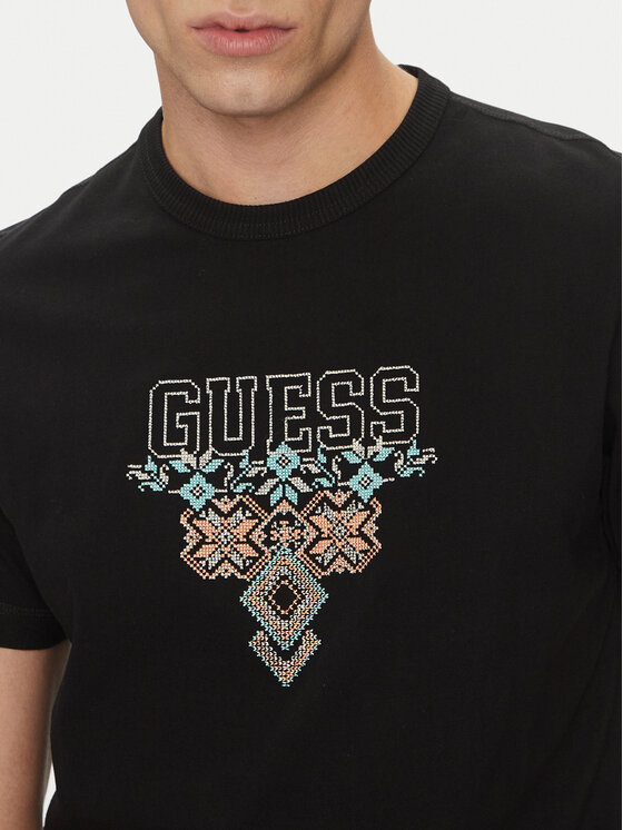 Guess Guess Póló 173007 Fekete Classic Fit