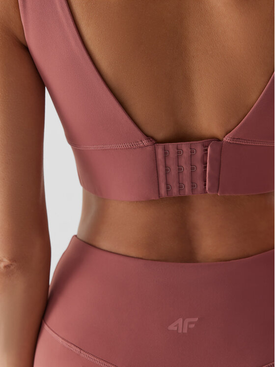 4F 4F Sportinė liemenėlė 4FAW23USBAF080 Raudona Slim Fit