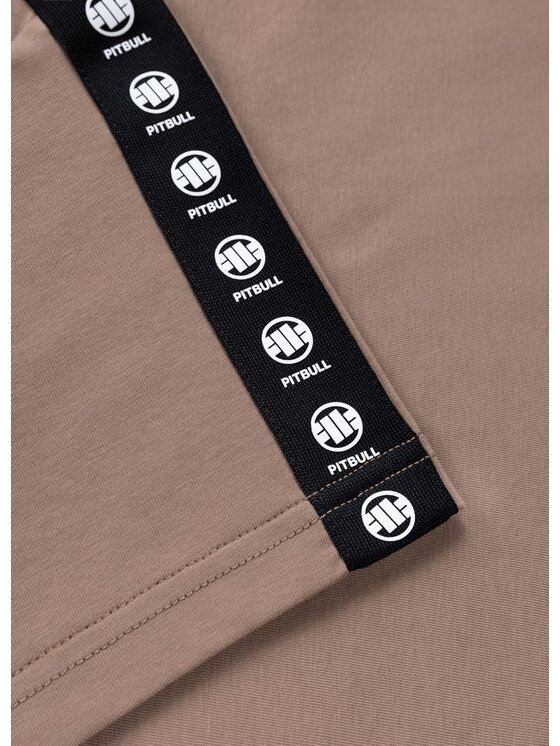 PITBULL PITBULL T-Shirt TAPE NUGGET Brązowy Regular Fit
