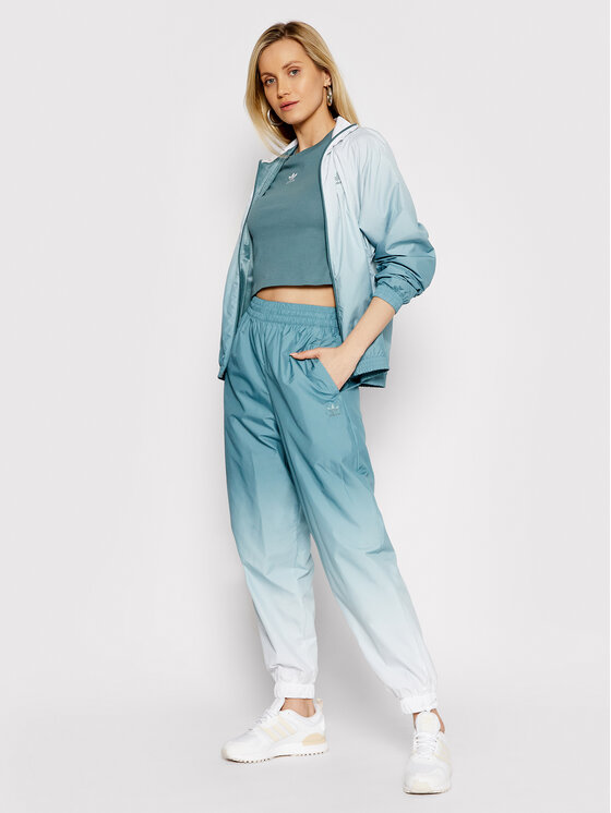 adidas adidas Teplákové kalhoty adicolor 3D Trefoil GN2850 Zelená Loose Fit