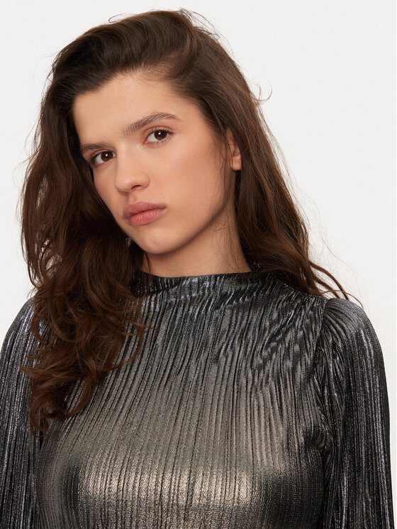 Bruuns Bazaar Bruuns Bazaar Kokteilinė suknelė BBW3707 Sidabrinė Regular Fit