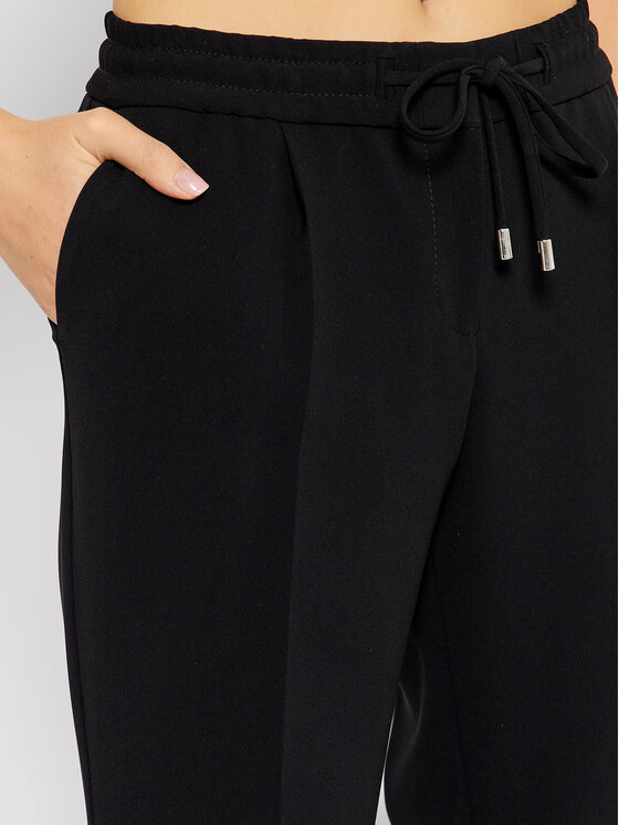 BOSS Boss Kalhoty z materiálu Tarlyana9 50427841 Černá Regular Fit