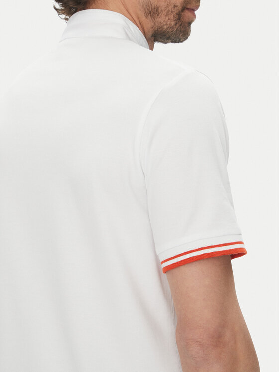 KARL LAGERFELD KARL LAGERFELD Polo marškinėliai 745022 552232 Balta Regular Fit
