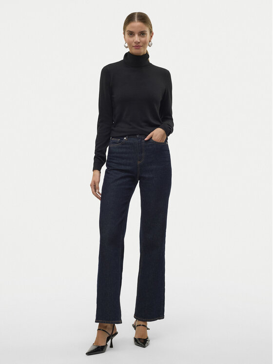 Vero Moda Vero Moda Rolák Iris 10320450 Černá Slim Fit
