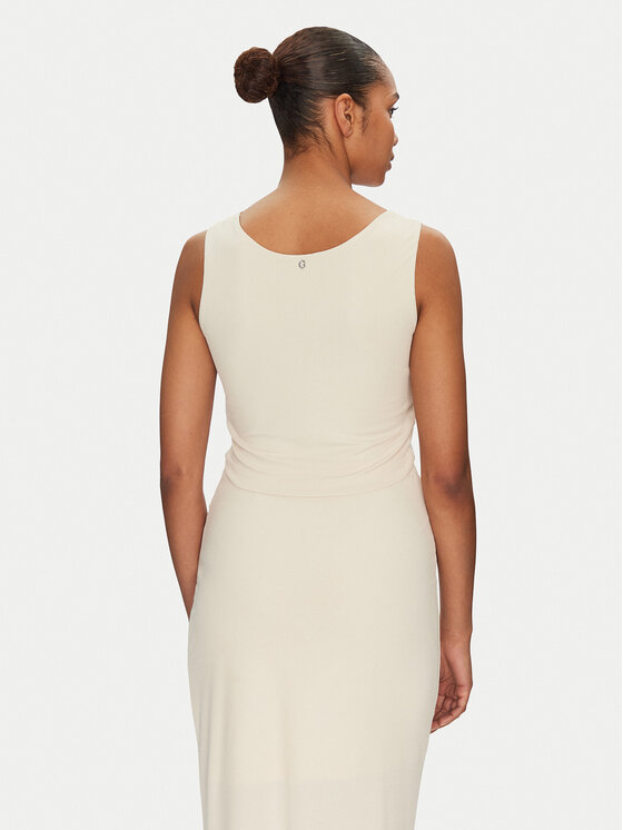 Guess Guess Τοπ W5GP22 KAQL2 Μπεζ Regular Fit