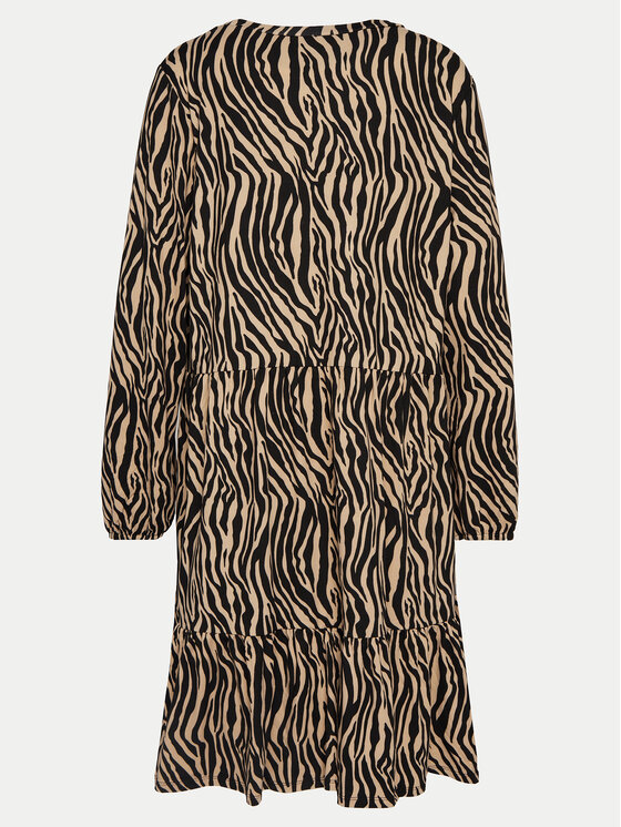 Vero Moda Curve Vero Moda Curve Sukienka codzienna Ina 10301827 Beżowy Oversize