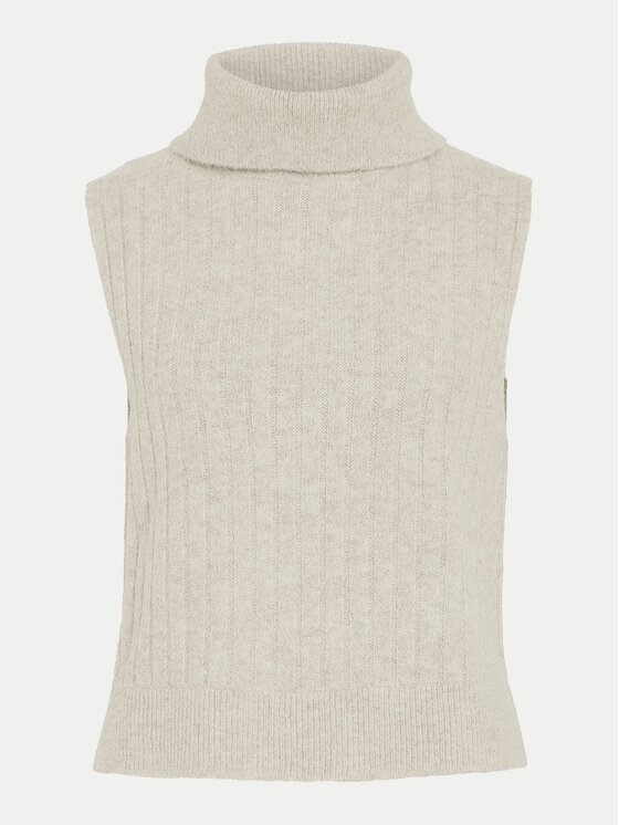 Vila Vila Bluză cu gât Beluna 14094218 Bej Regular Fit