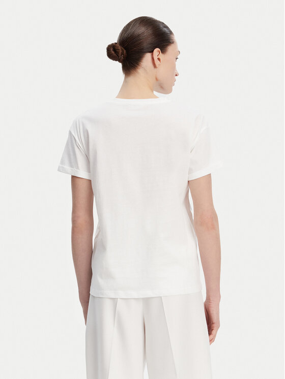 Liu Jo Liu Jo Tricou WA5007 JS923 Alb Relaxed Fit