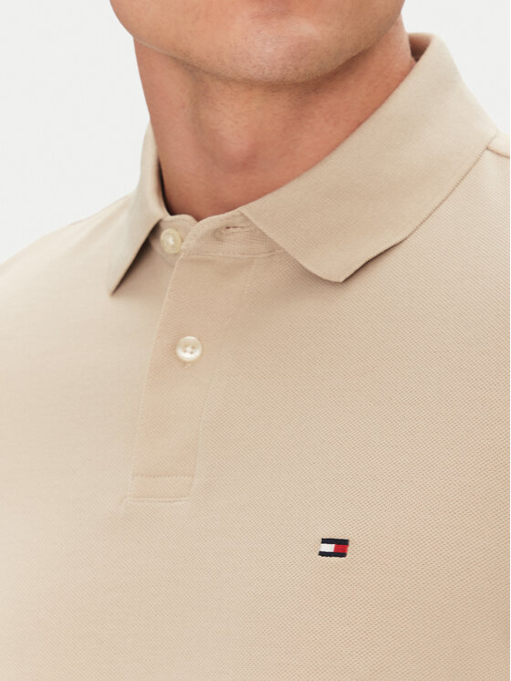 Tommy Hilfiger Tommy Hilfiger Polo särk 1985 MW0MW17770 Beež Regular Fit