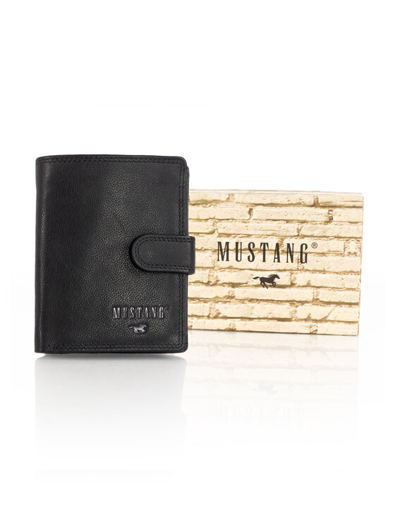 Mustang Mustang Portafoglio da uomo DENIMO HIGH WALLET Nero