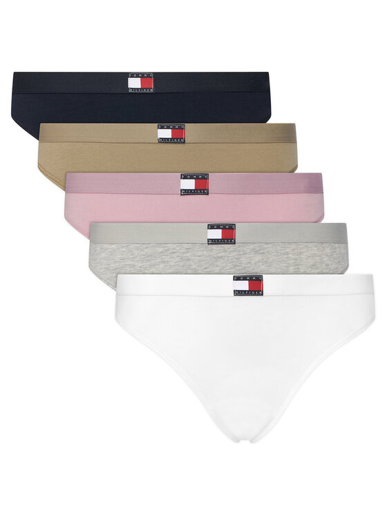 Tommy Hilfiger Tommy Hilfiger 5 stringu pāru komplekts UW0UW05642 Daudzkrāsains