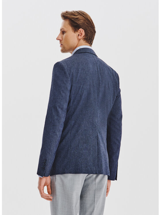 Pako Lorente Pako Lorente Marynarka P25WF-3X-002 Granatowy Slim Fit