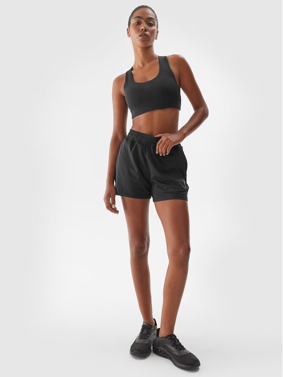 4F 4F Športové kraťasy 4FWAW24TFSHF705-20S Čierna Regular Fit