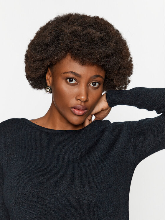 Vero Moda Vero Moda Úpletové šaty 10291689 Čierna Relaxed Fit