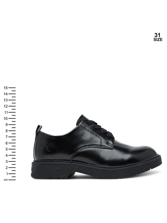 Calvin Klein Calvin Klein Oxford Low Cut Lace-Up Shoe V3X4-83182-1453 S Negru