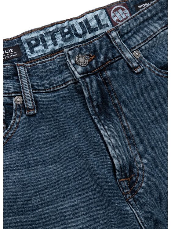 PITBULL PITBULL Szorty jeansowe Highlander Niebieski Regular Fit