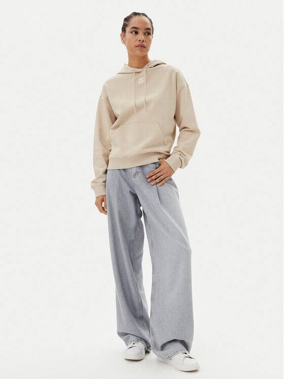HUGO HUGO Bluza Delfinia 50522423 Beżowy Regular Fit