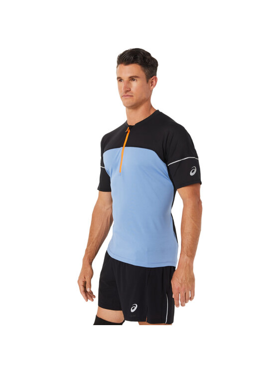 Asics Asics T-Shirt ASICS Fujitrail Top Tee Błękitny Slim Fit