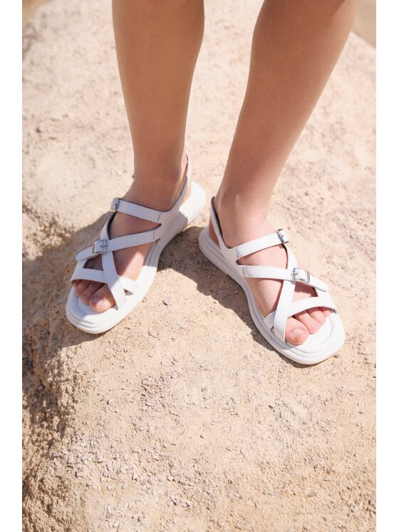 Estro Estro Sandali ER00117120 Bianco