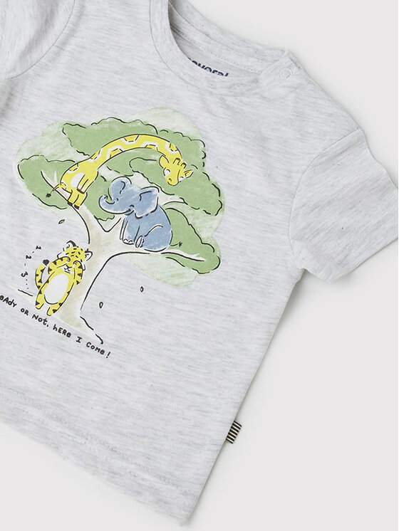 Mayoral Mayoral T-Shirt 1012 Szary Regular Fit