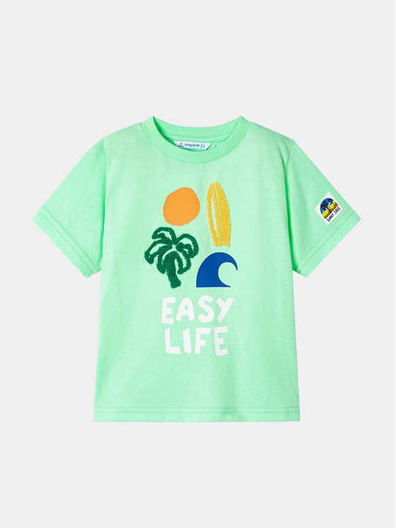 Mayoral Mayoral Тишърт 3007 Зелен Regular Fit