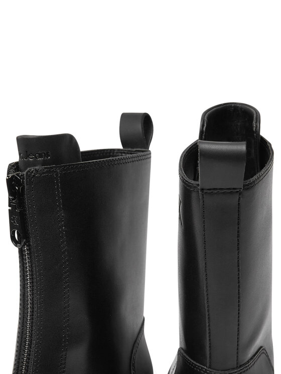 Calvin Klein Jeans Calvin Klein Jeans Μποτάκια Chunky Heeled Zip YW0YW01541 Μαύρο