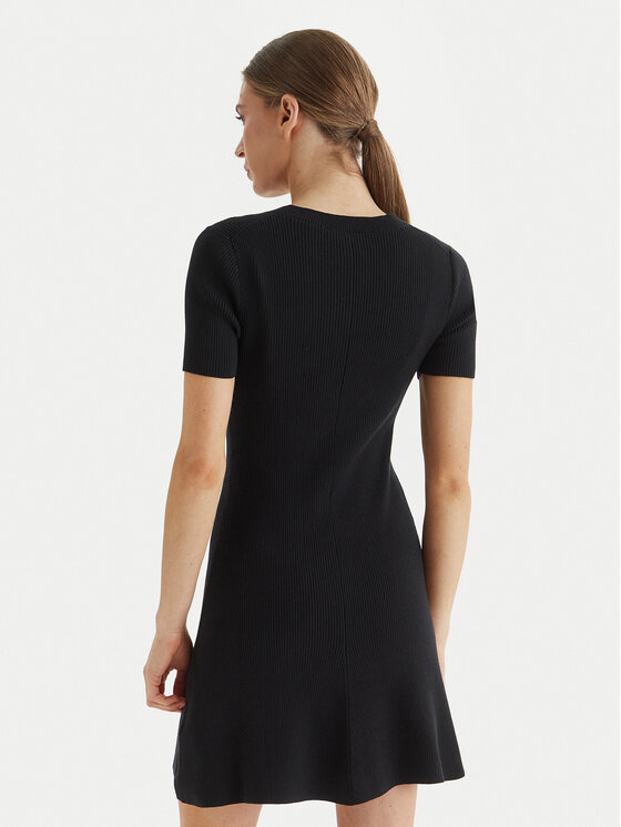 Calvin Klein Jeans Calvin Klein Jeans Strickkleid LV047F325G Schwarz Slim Fit