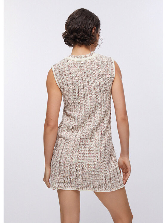 Liu Jo Liu Jo Sukienka wieczorowa WA6085MA90RP9419 Beżowy Regular Fit