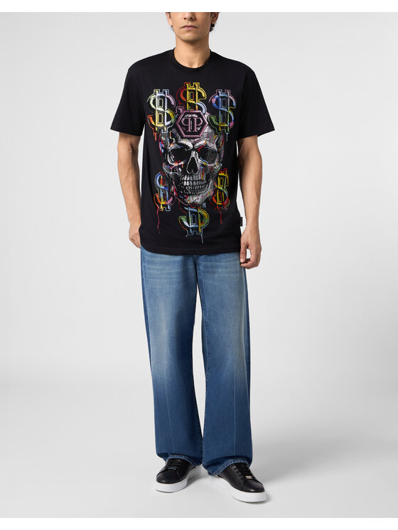 PHILIPP PLEIN PHILIPP PLEIN T-shirt 31098 Nero Regular Fit