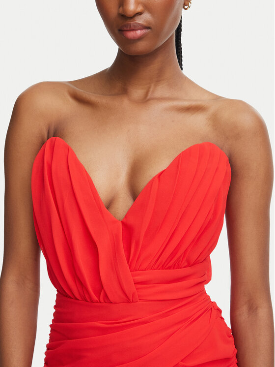 Bardot Bardot Коктейлна рокля Remalia 60555DB Червен Slim Fit