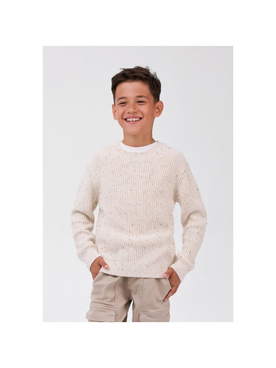 minoti minoti Sweter 33KNIT272 Kremowy Regular Fit