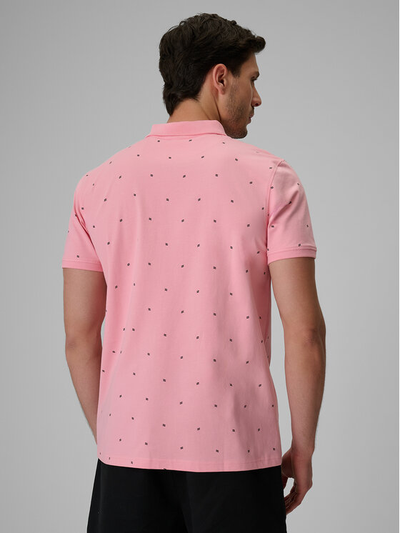 4F 4F Polo COMMERCIAL Różowy jasny Regular Fit