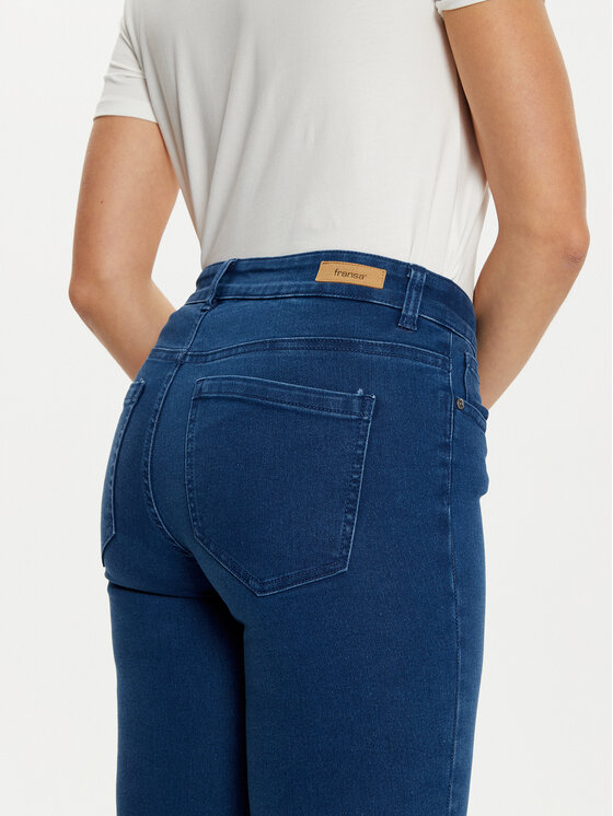 Fransa Fransa Blugi Luxe 20613554 Albastru Straight Fit