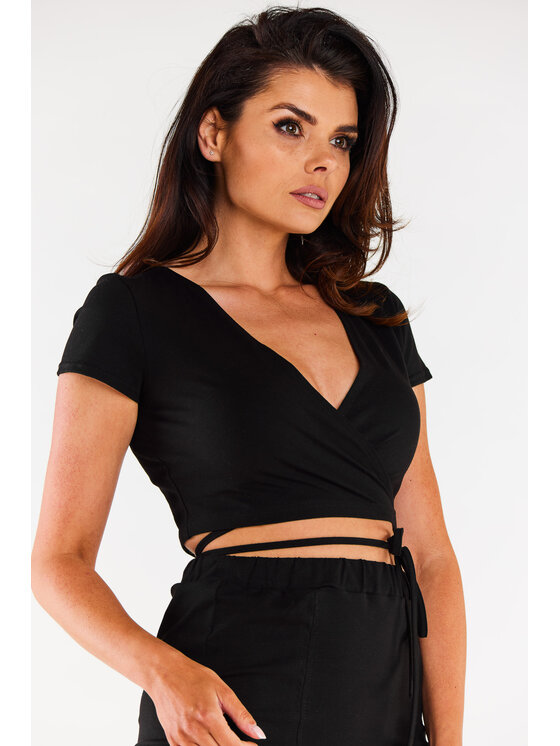 Infinite You Infinite You Bluzka M306 Czarny Basic Fit
