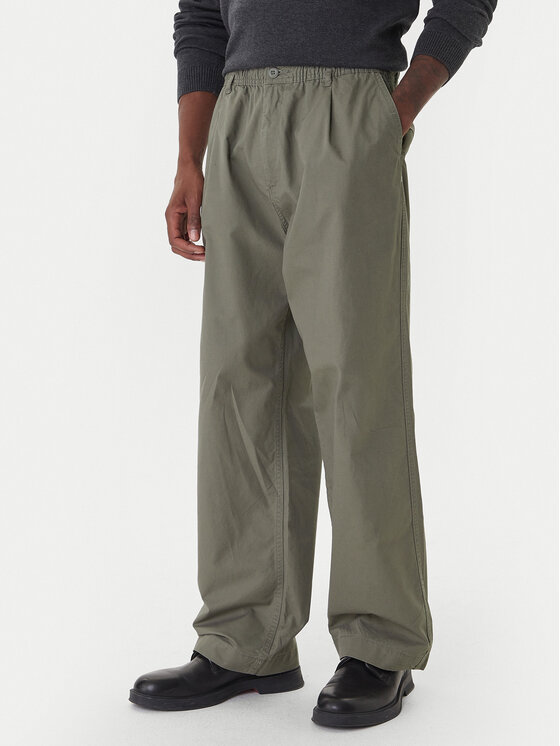 Jack & Jones Jack & Jones Штани з тканини Owen Cade 12282385 Зелений Baggy Fit