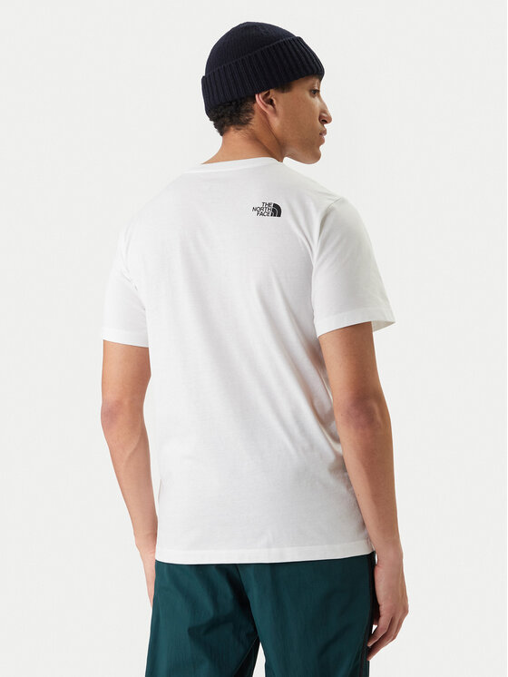 The North Face The North Face Póló Evolution Half Dome NF0A8B6J Fehér Regular Fit