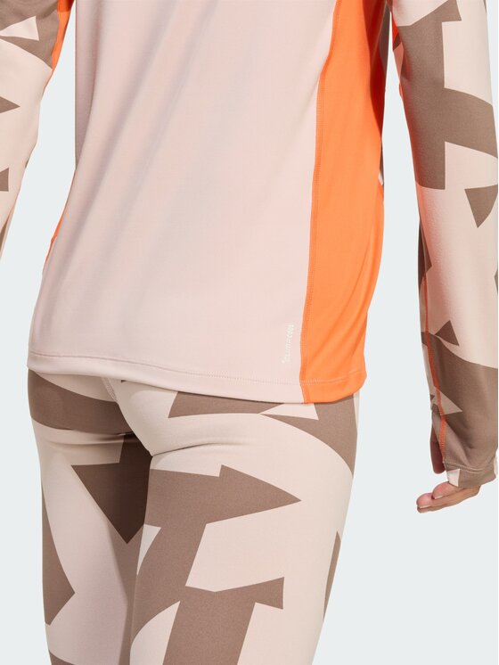 adidas adidas Koszulka techniczna Multi Synthetic Base Layer Brązowy Regular Fit