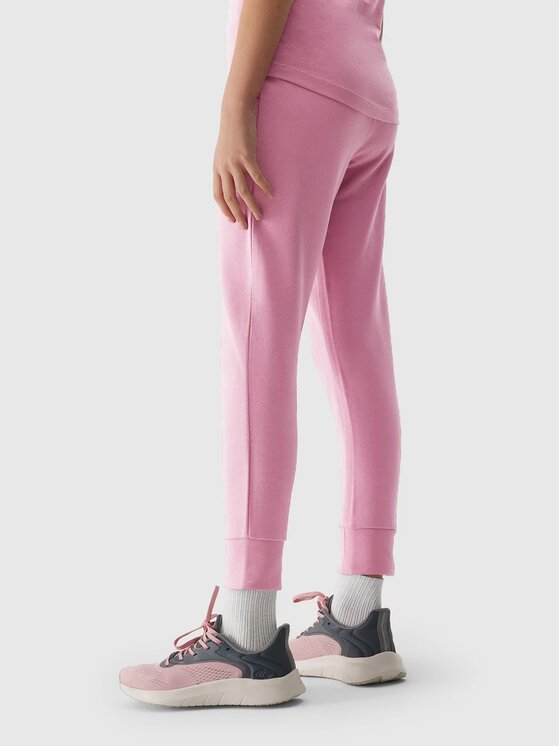 4F 4F Jogger nohavice 4FJAW23TTROF421-54S Ružová Regular Fit